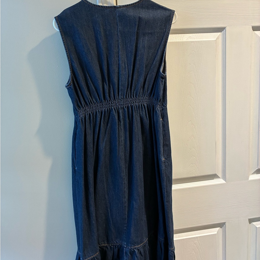 Time and Tru Blue Denim V-Neck Maxi Dress - Picture 2 of 3